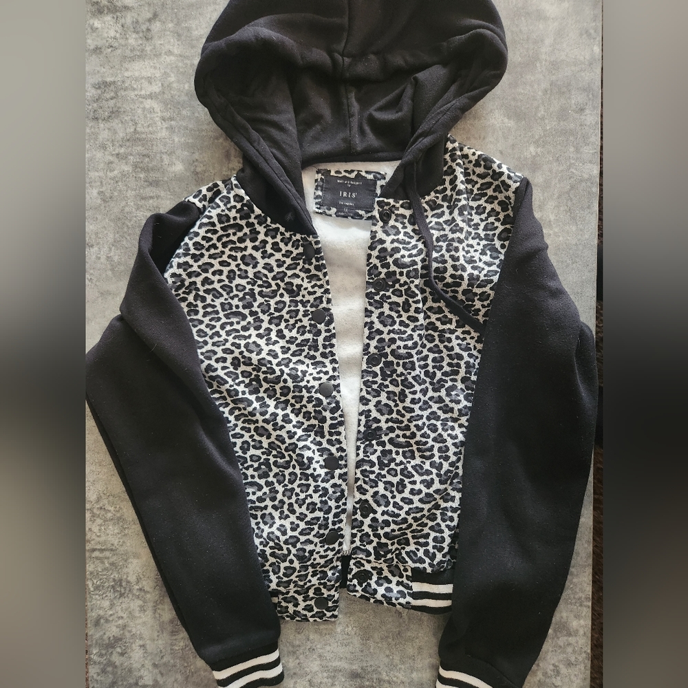 Iris Leopard Leatherman jacket
